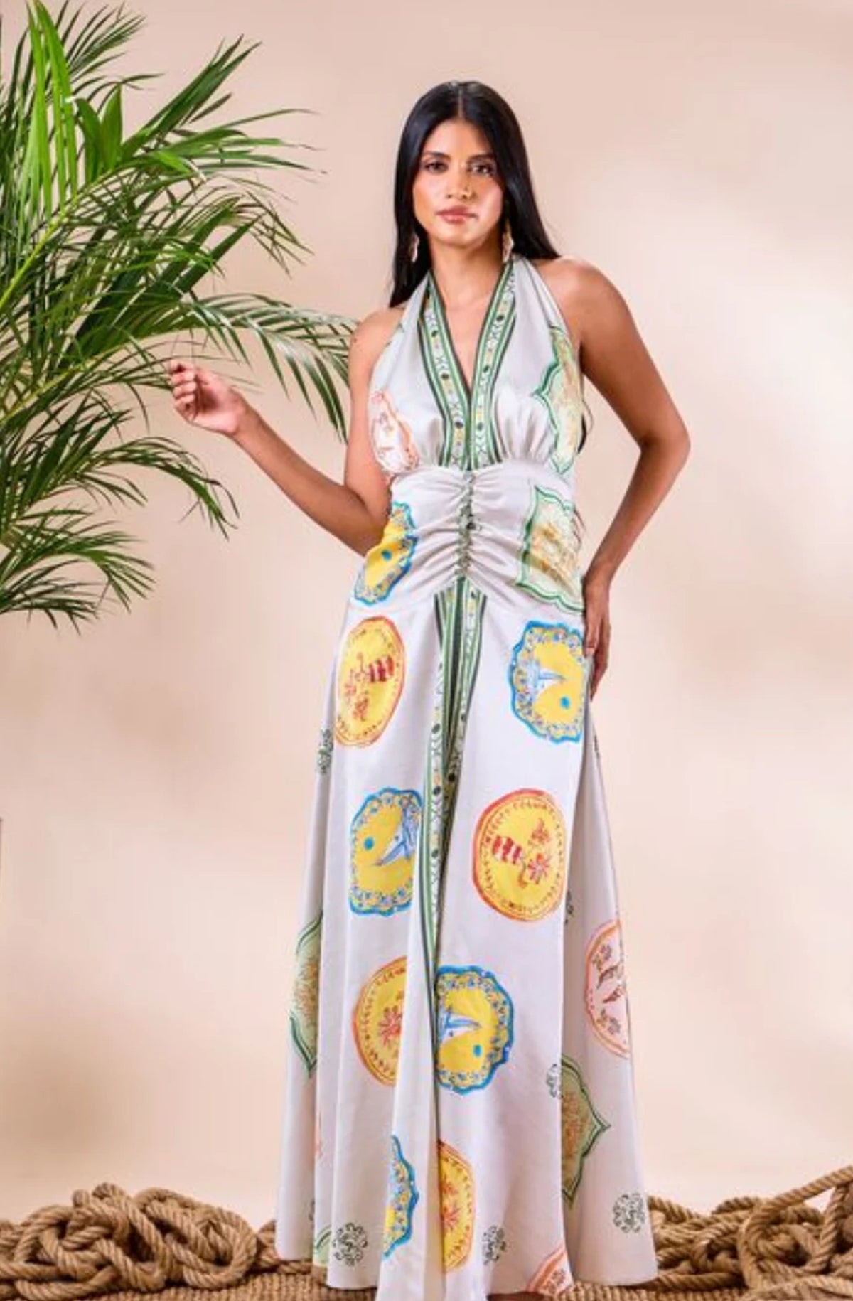 sachin and babi light blue dress Halter Neck Dresses - Shop Online main image 1