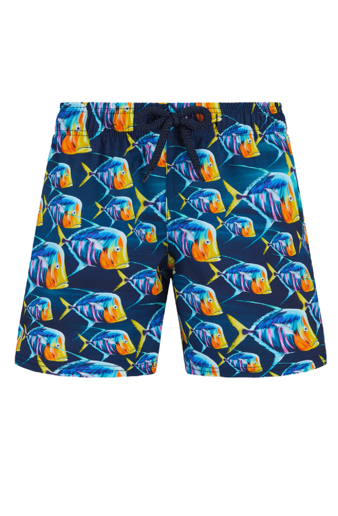 VILEBREQUIN Boys Stretch Swim Shorts Piranhas