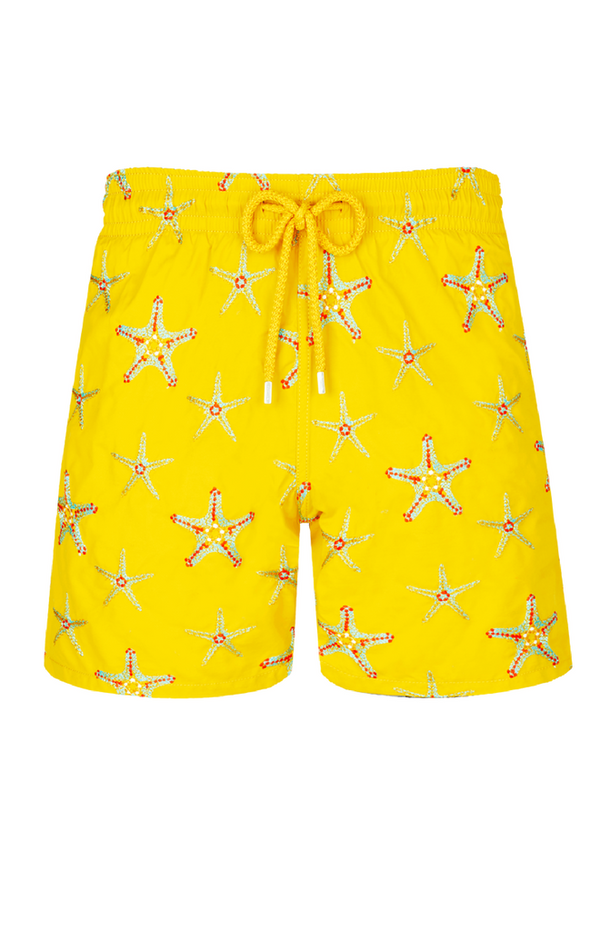 VILEBREQUIN Men Swim Trunks Embroidered Starfish Dance - Limited Edition