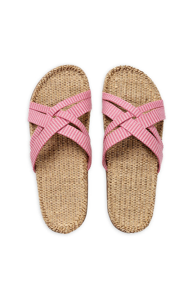 SHANGIES by Stilov Women Jute Sandals in Pale Pink