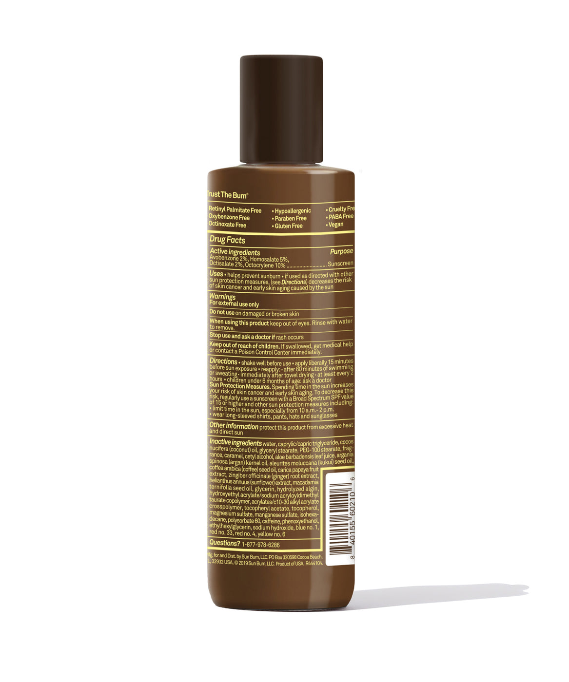 SUN BUM SPF 15 Sunscreen Browning Lotion HAMAC Beach Boutique