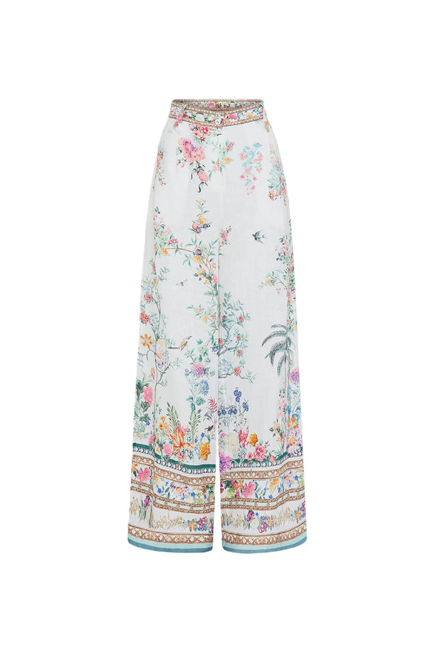 CAMILLA Women Wide Leg Waisted Pant - Plumes And Parterres