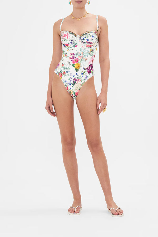 CAMILLA Women Ruched Cup Underwire One Piece - Plumes And Parterres