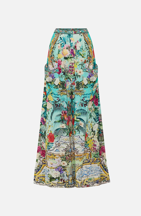 CAMILLA Women Wide Leg Trouser With Front Pockets - Gardens Of Queluz