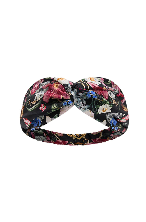 CAMILLA Women Woven Twist Headband - Midnight in Monserrate