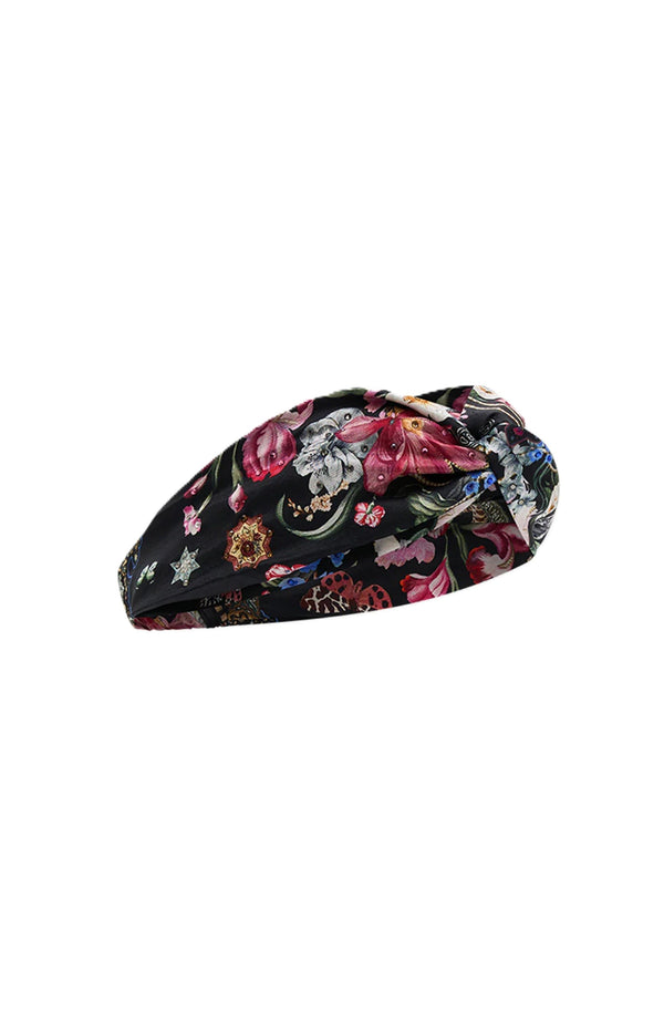 CAMILLA Women Woven Twist Headband - Midnight in Monserrate