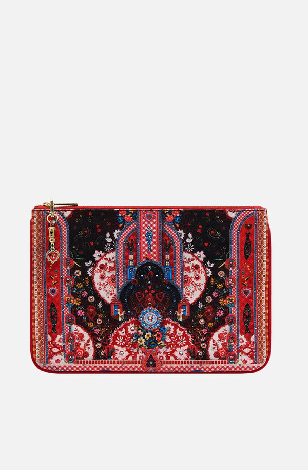 CAMILLA Women Small Canvas Clutch - Folk Fabulous