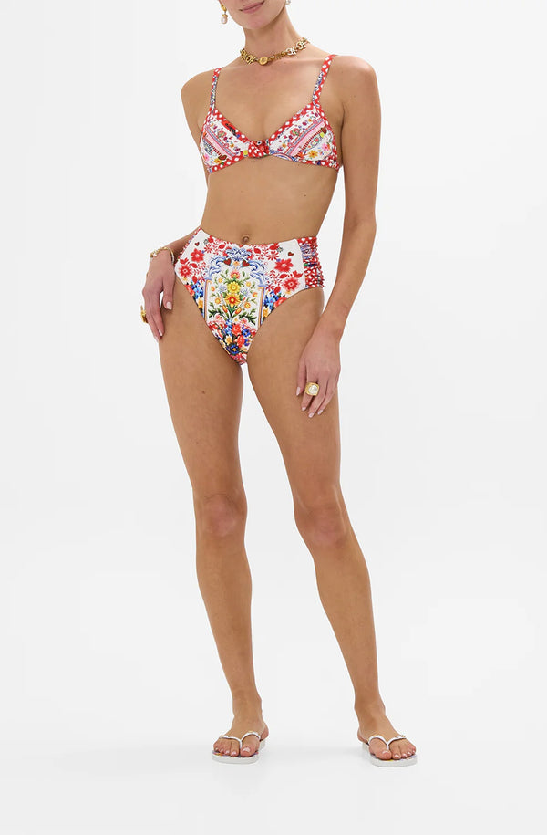 CAMILLA Women Ruched Side Pant Bikini - Faith, Luck & Justice