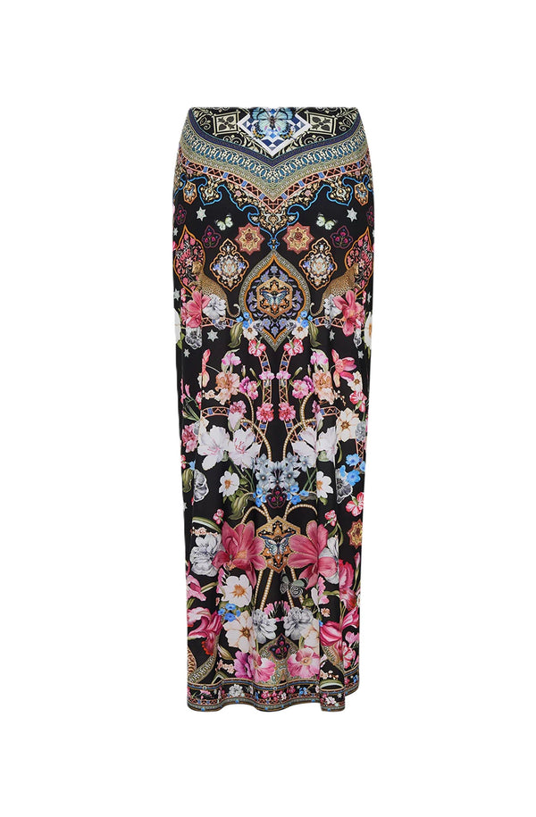 CAMILLA Women Layered Long Sarong with Front Tie - Midnight in Monserrate
