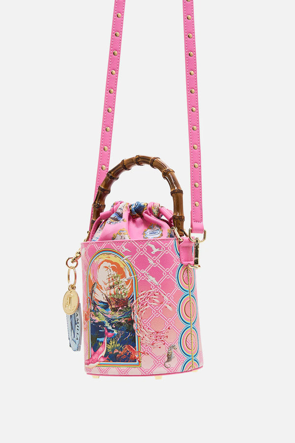 CAMILLA Women Drawstring Bucket Bag - Salty Splendour