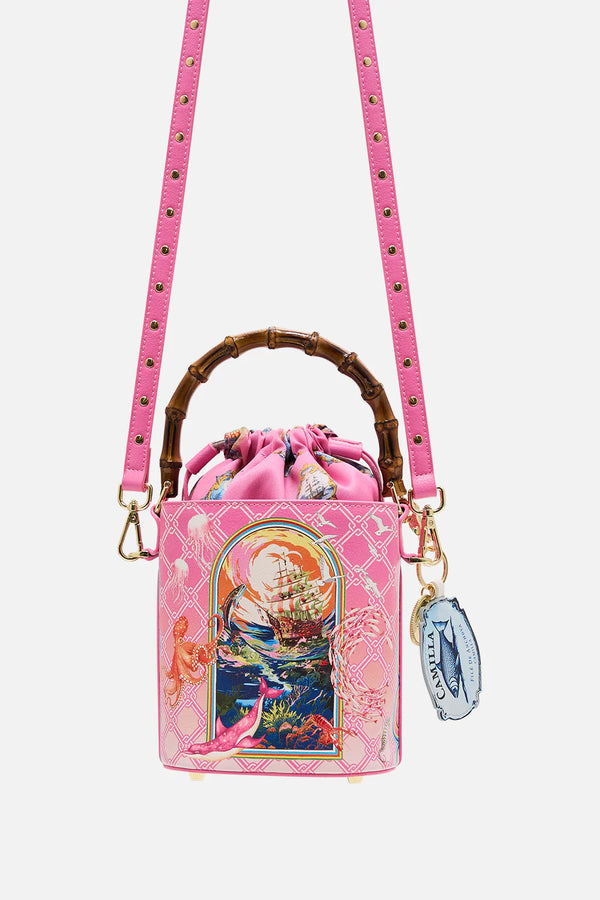 CAMILLA Women Drawstring Bucket Bag - Salty Splendour