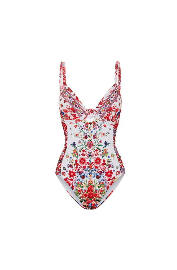 CAMILLA Women Knot Front Panelled One Piece - Faith, Luck & Justice