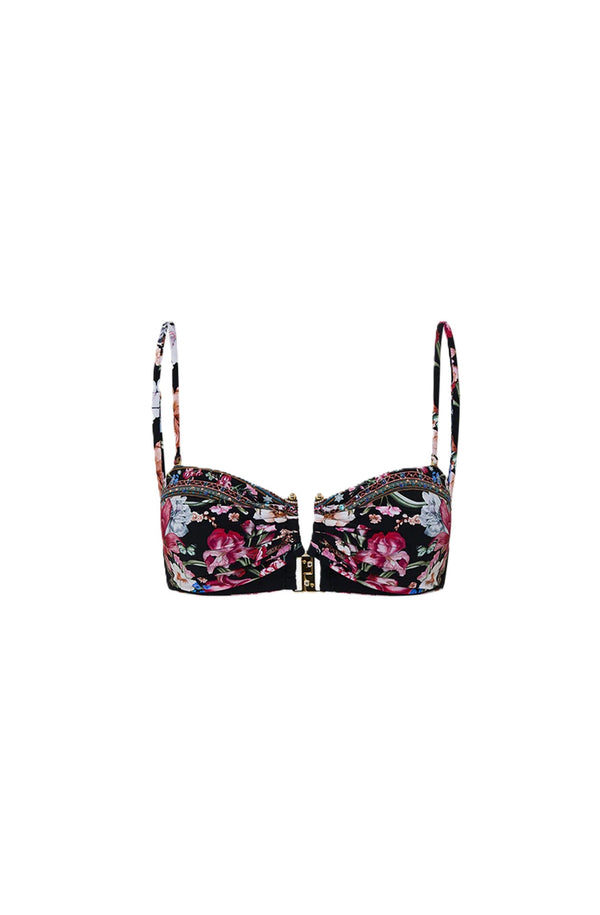 CAMILLA Women Bandeau with U Ring Front Bikini - Midnight in Monserrate