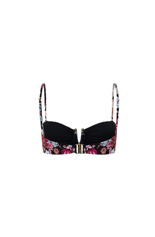 CAMILLA Women Bandeau with U Ring Front Bikini - Midnight in Monserrate