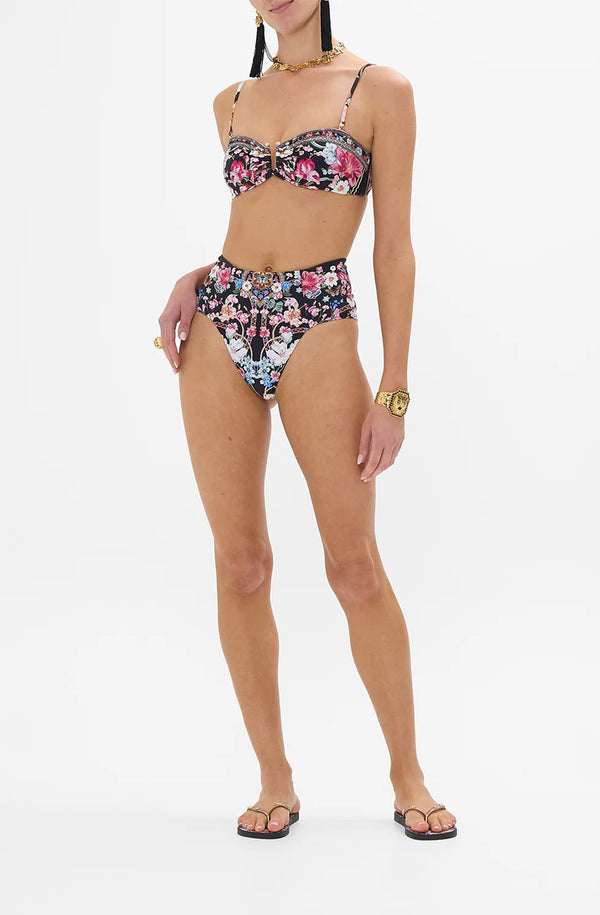CAMILLA Women High Waist Panelled Pant Bikini - Midnight in Monserrate