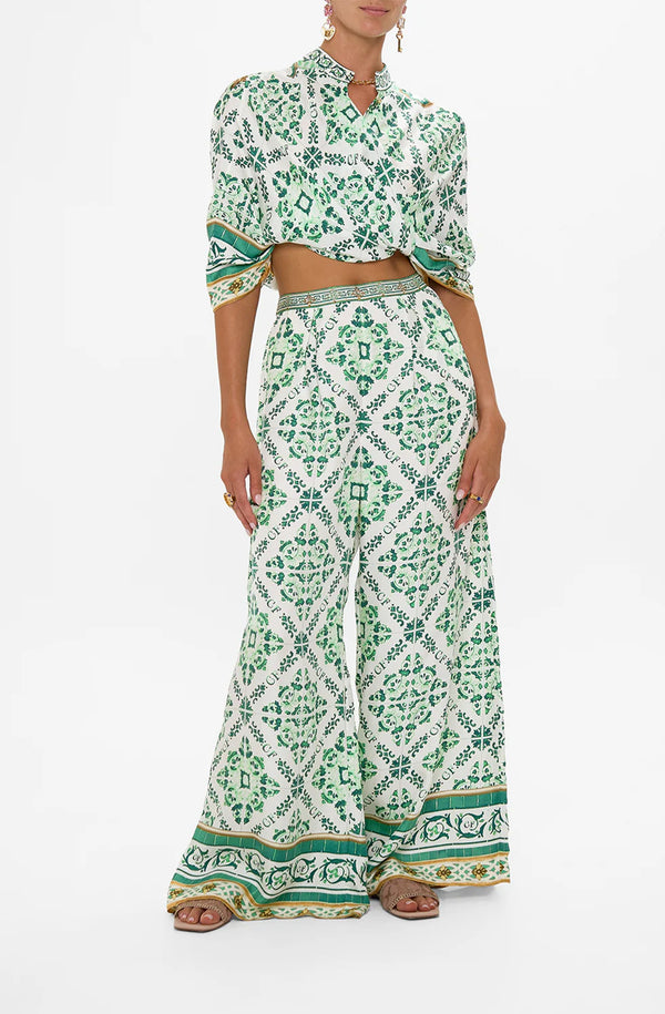 CAMILLA Women Tuck Front Pant - Corridor Of Calm