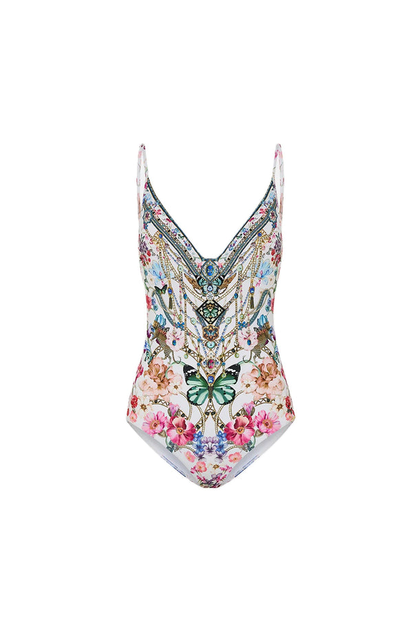 CAMILLA Women Wired V Neck One Piece Swimsuit - Monserrate Magic