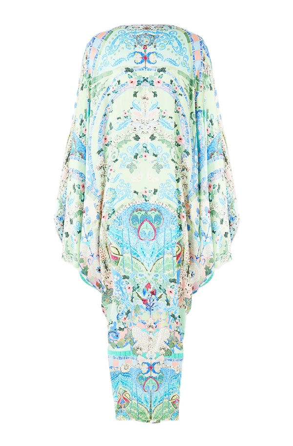 CAMILLA Women T Shape Long Kaftan - Midsummer Mosaics