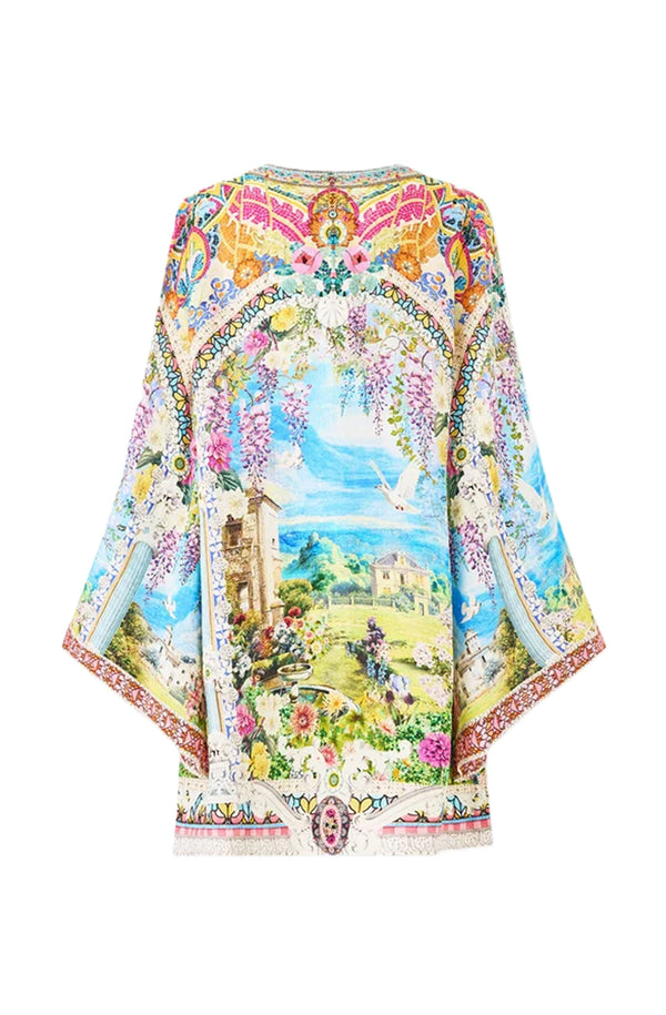 CAMILLA Women Deep V Neck Hardware Short Kaftan - Navàs Nouveau