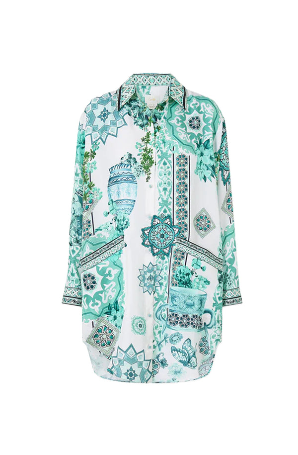 CAMILLA Women Shirt Tunic With Pockets - Balearic Bebé