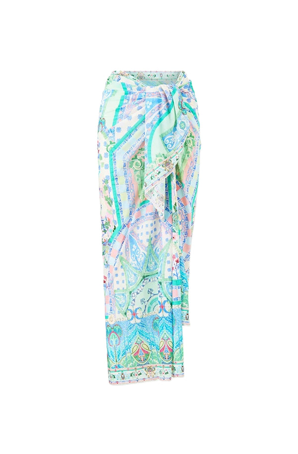 CAMILLA Women Multi Wear Long Sarong - Midsummer Mosaics