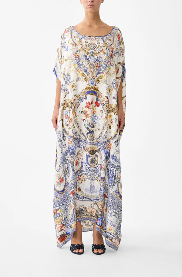 CAMILLA Women Round Neck Kaftan - The Pottery Parlour