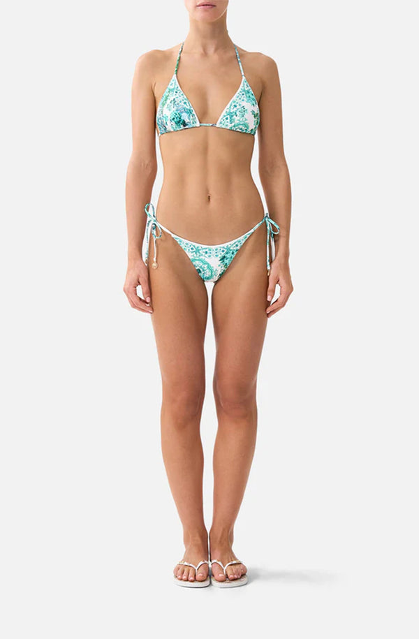 CAMILLA Women Cheeky Slide Tri Bikini Set With Charms - Balearic Bebé
