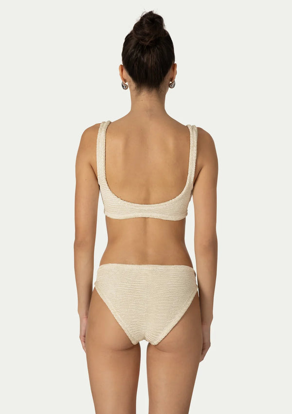 PARAMIDONNA Women Emily Ivory Sporty Bustier Bikini