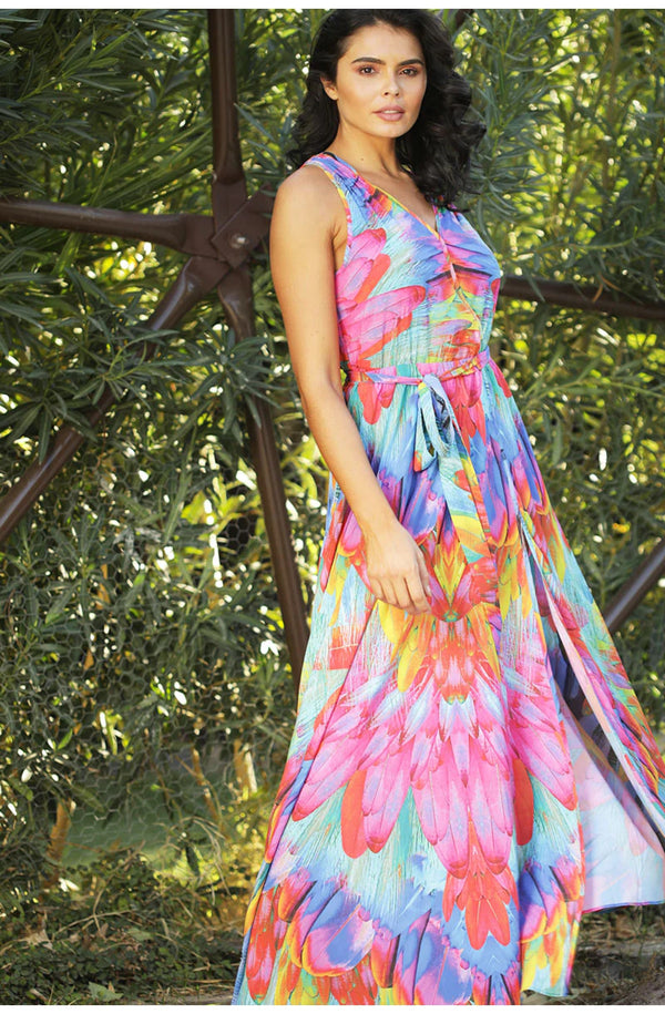 DOLCESSA Flame Rio Maxi Dress - Stretch