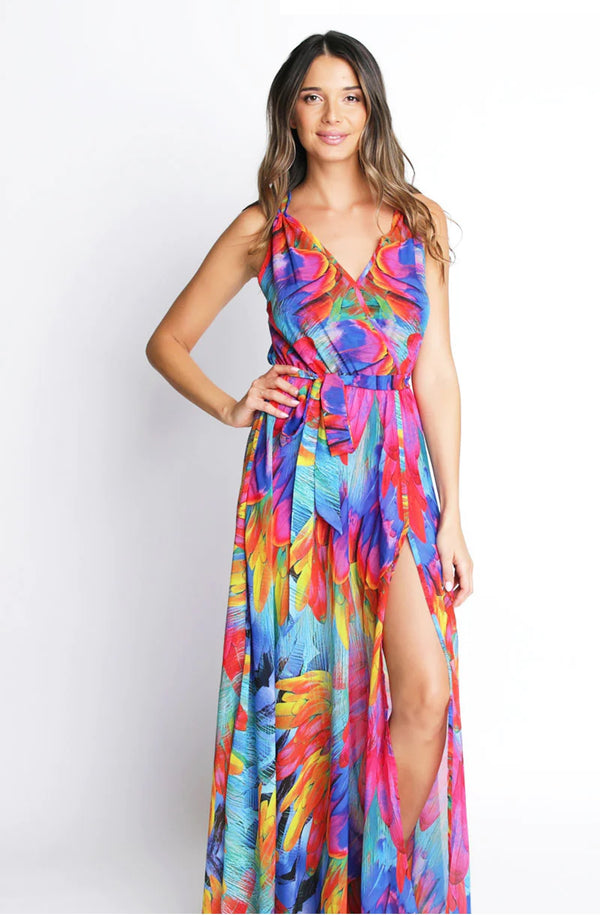 DOLCESSA Flame Rio Maxi Dress - Stretch