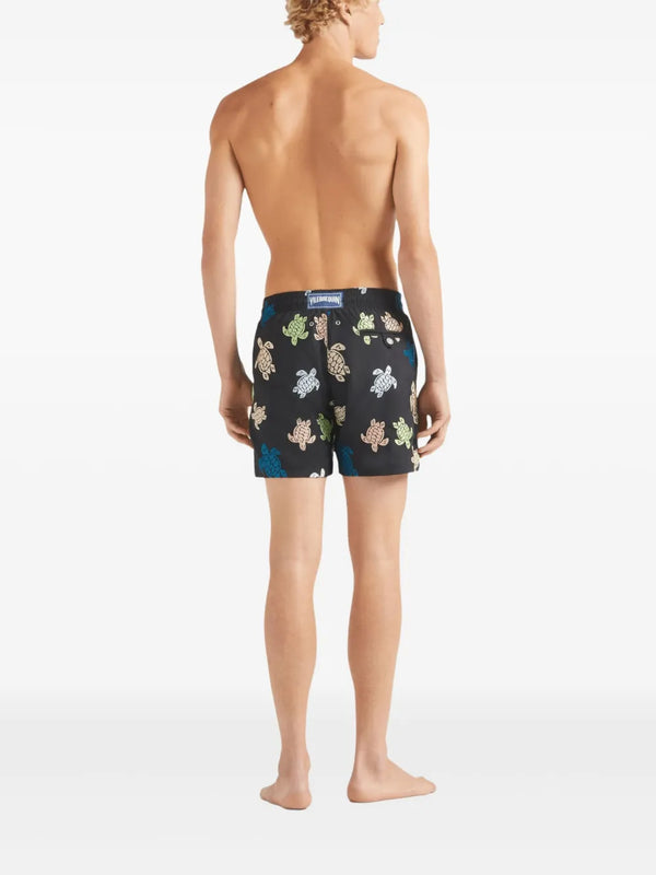 VILEBREQUIN Men Swim Shorts Embroidered Tortue Multicolored - Limited Edition