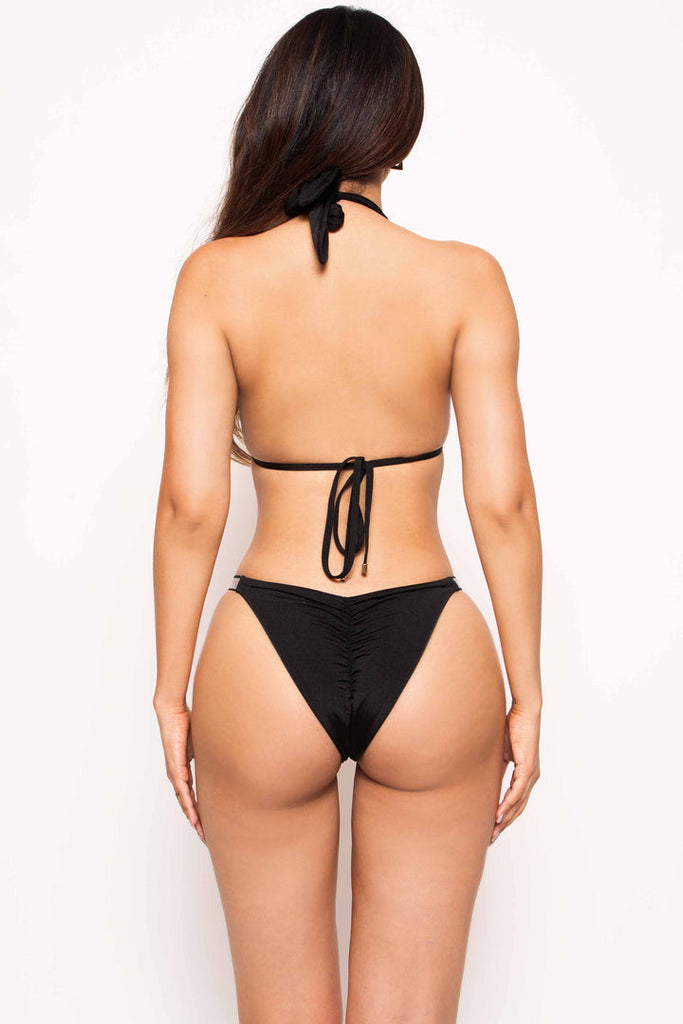 DOLCESSA Onyx Sparkle Trim Bikini