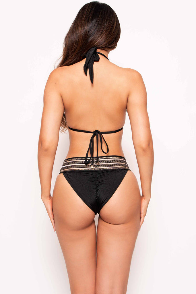DOLCESSA Onyx Banded Roma Triangle Bikini