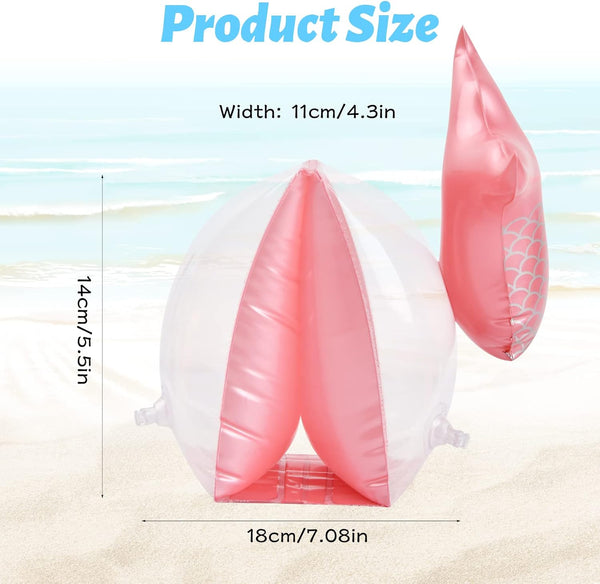 COOL2C Girls Inflatable Arm Bands Pearl the Mermaid Pink