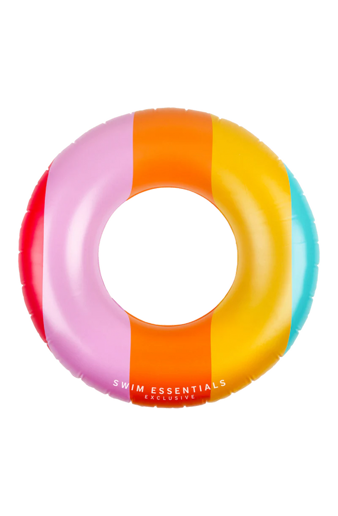 SWIM ESSENTIALS Rainbow Printed Swim Ring - 90cm