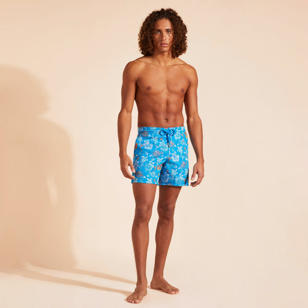 VILEBREQUIN Men Swim Shorts Embroidered Tropical Turtles - Limited Edition