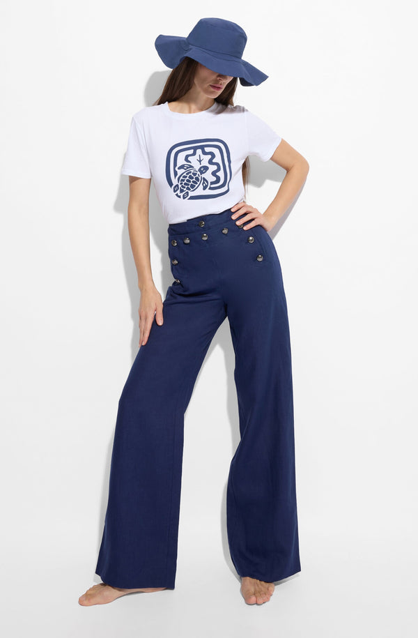 VILEBREQUIN Women Organic Cotton T-Shirt - Vilebrequin x Ines De La Fressange