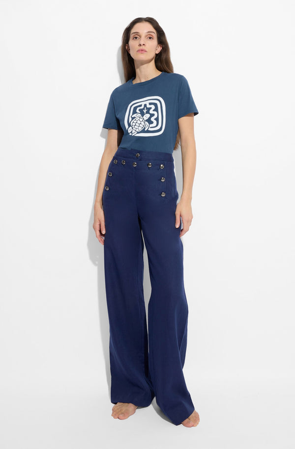 VILEBREQUIN Women Organic Cotton T-Shirt - Vilebrequin x Ines De La Fressange