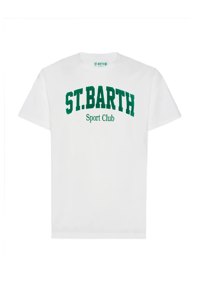 MC2 SAINT BARTH Men Cotton T-Shirt St. Barth Sport Club Print