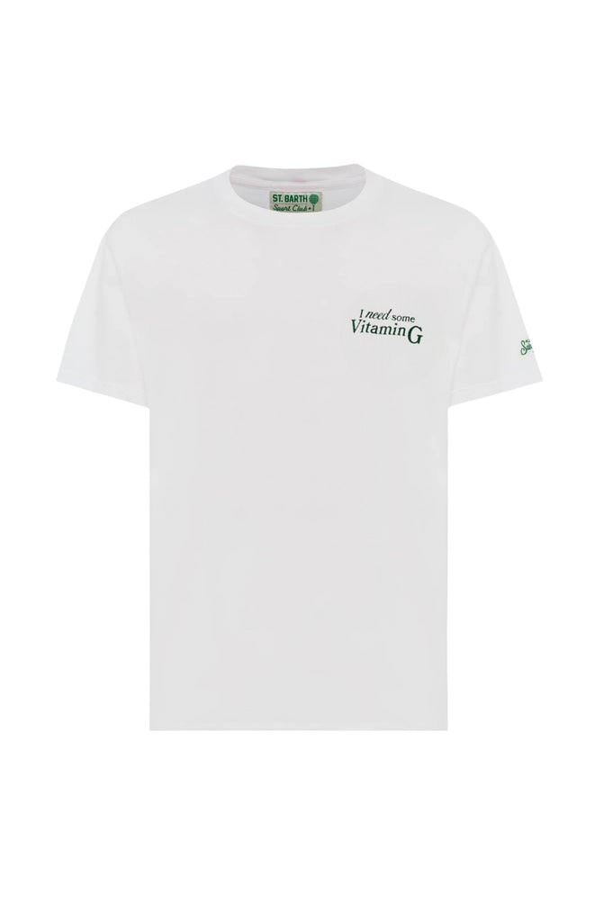 MC2 SAINT BARTH Men Cotton T-Shirt Vitamin G Car