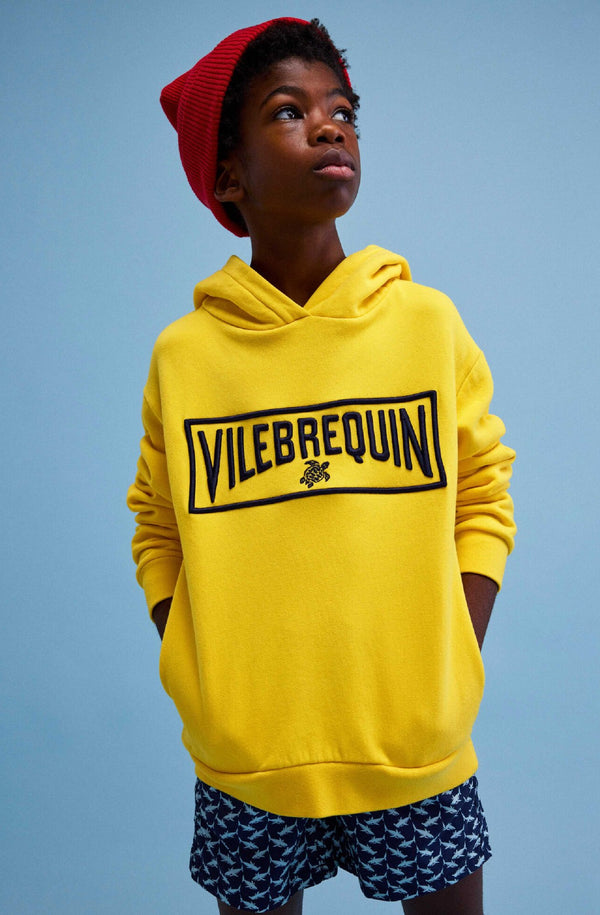 VILEBREQUIN Boys Embroidered Hoodie Sweatshirt Logo 3D