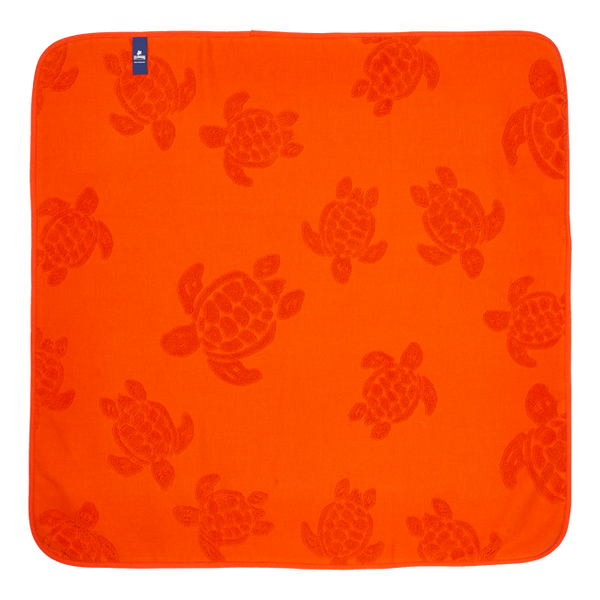 VILEBREQUIN Beach Towel in Jacquard Baby Turtle plain