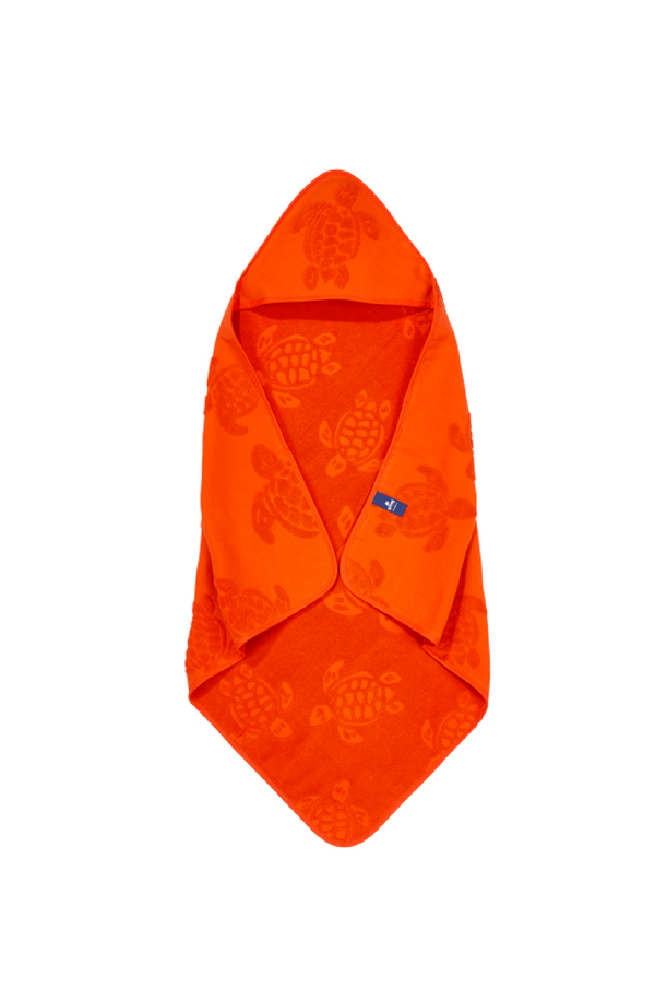 VILEBREQUIN Beach Towel in Jacquard Baby Turtle plain