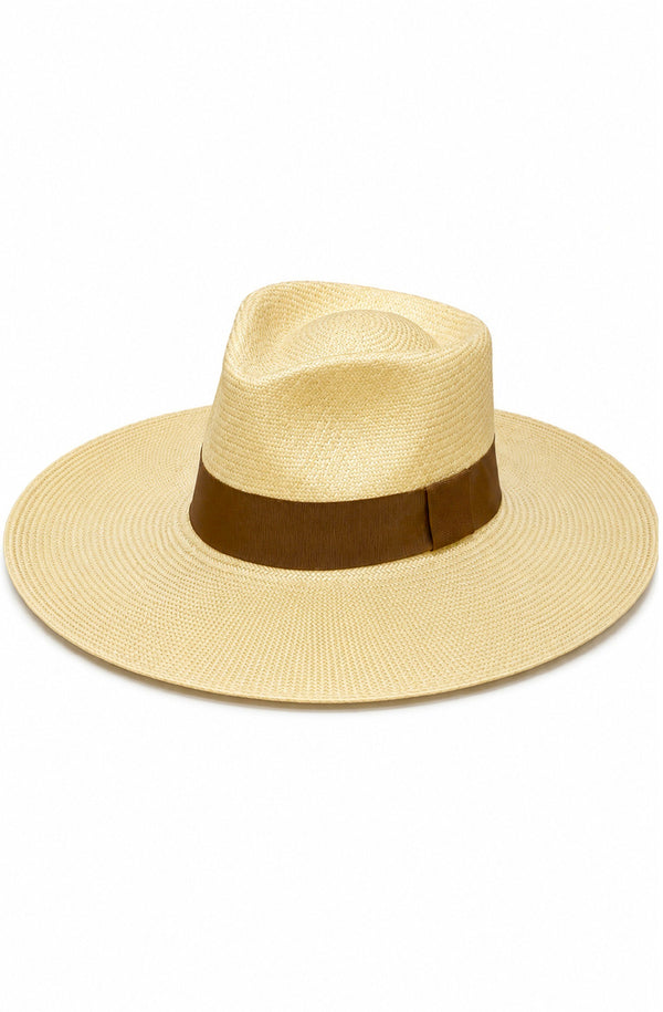 RONNEL Women Aguacate Natural with Brown Band Hat