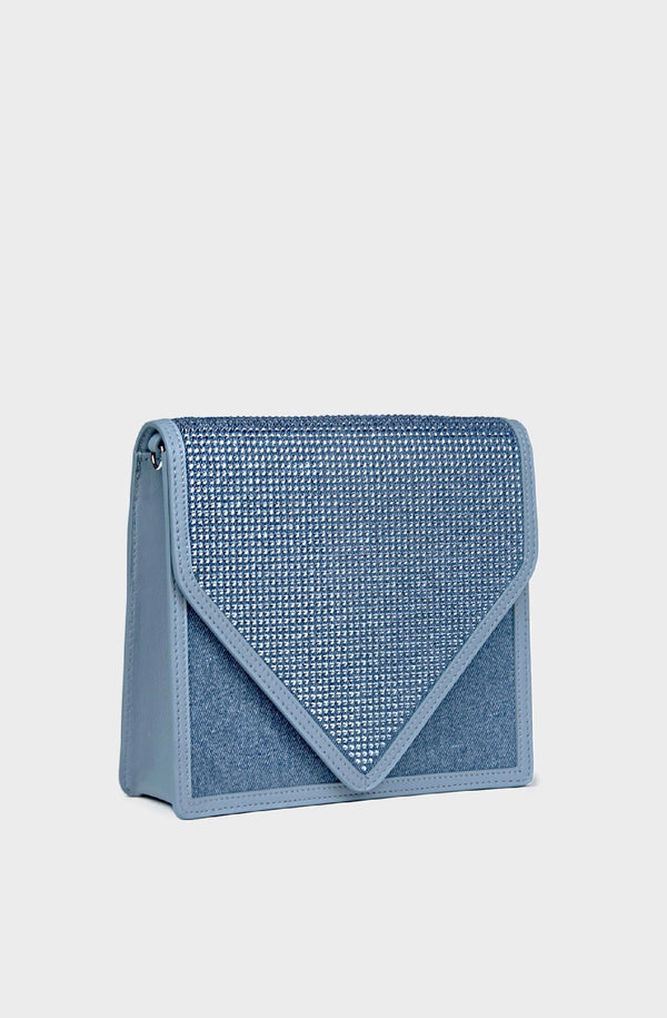 MARINA RAPHAEL Alexa in Denim and Crystal