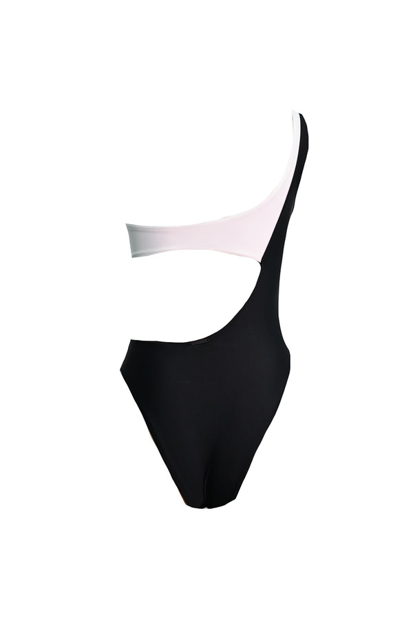 KENDALL & KYLIE Women Assymetrical Bandeau Cutout One Piece