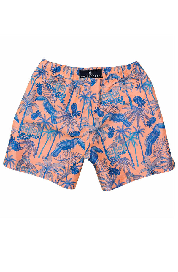 SNAPPERROCK Boys Tropicana Vacay Sustainable Swim Shorts