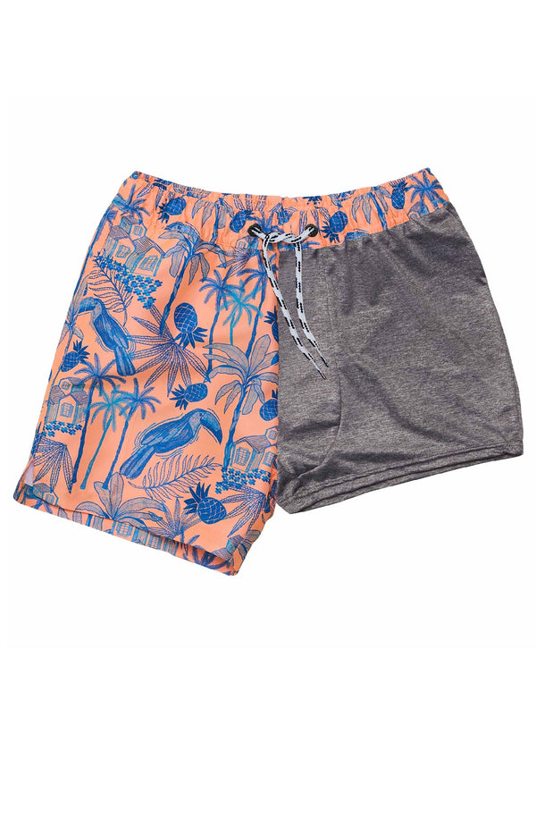 SNAPPERROCK Boys Tropicana Vacay Sustainable Swim Shorts