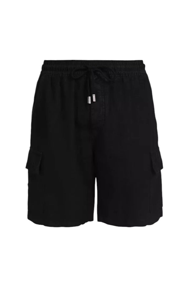 VILEBREQUIN Men Linen Bermuda Shorts Cargo Pockets