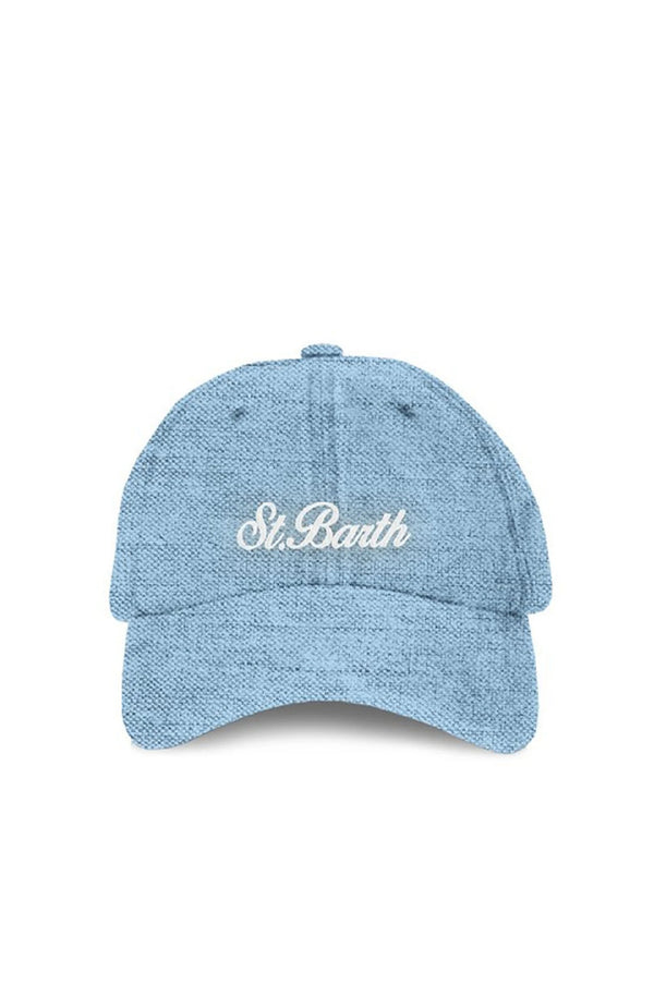 MC2 SAINT BARTH Men Linen Vintage Baseball Cap Solid